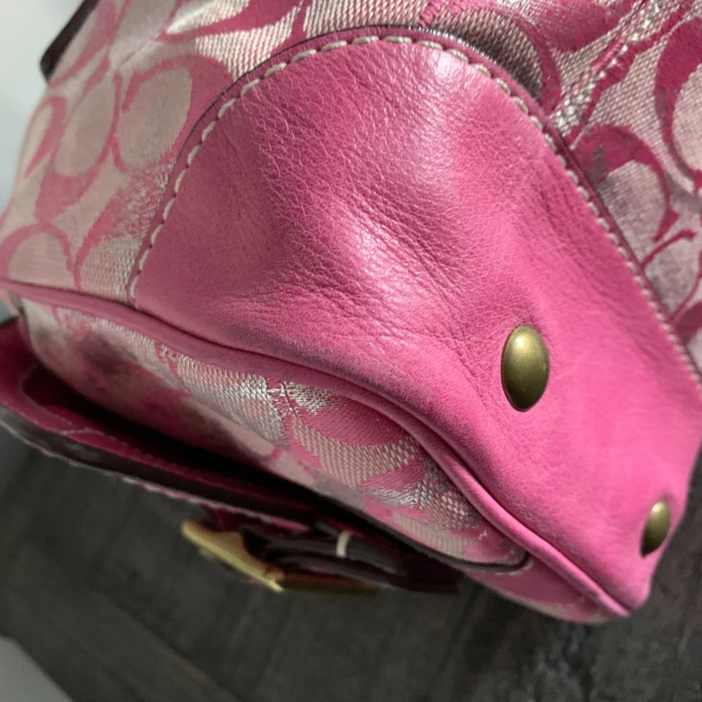 Vintage Pink Coach Purse and Wallet Set - Picture 7 of 13